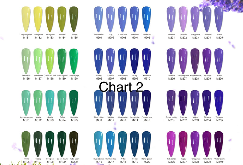 Gel Sale-Pre-Order-CHART 2 (Delivery within 4 weeks)